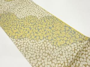 よろけ斜線に花葉模様織出し袋帯